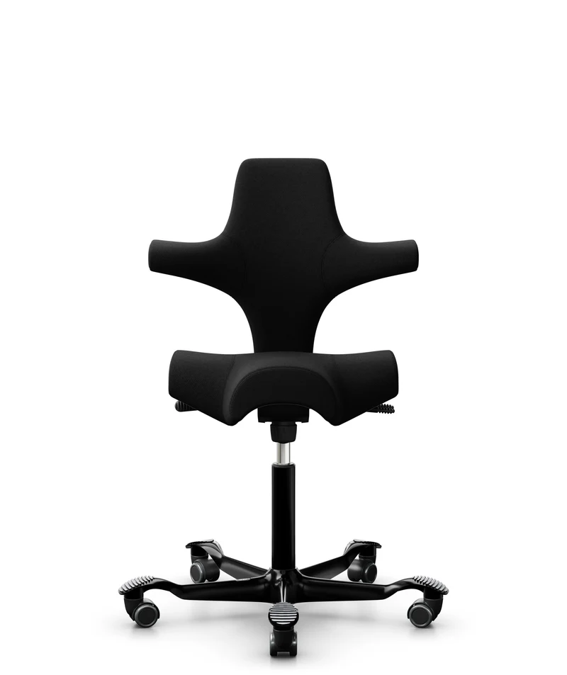 HÅG Capisco 8106 Ergonomic Office Chair with Optional High Seat and Footring Black