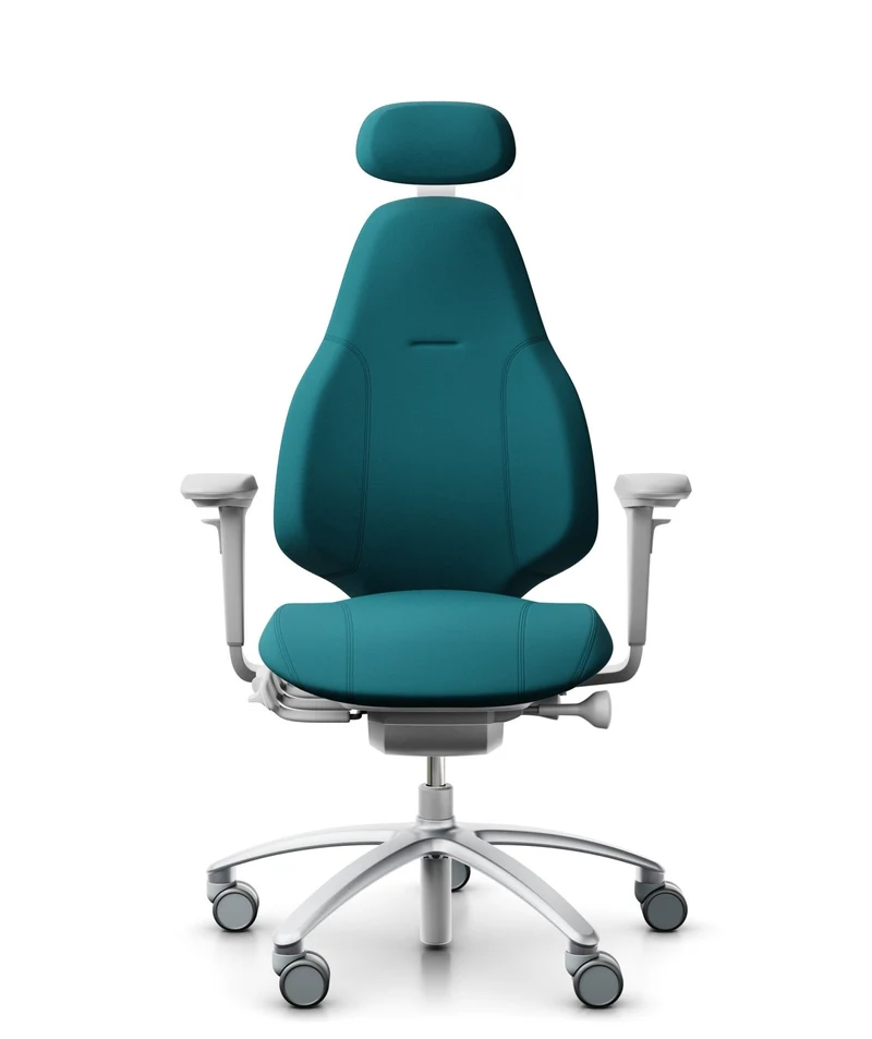 RH Mereo 220 Silver Grey, Fabric Turquoise