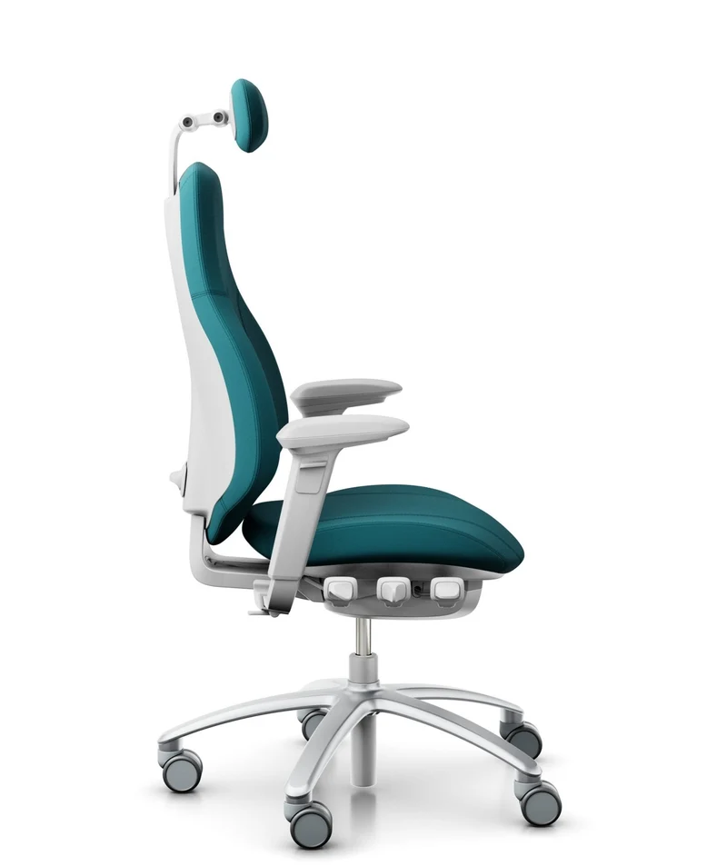 RH Mereo 220 Silver Grey, Fabric Turquoise