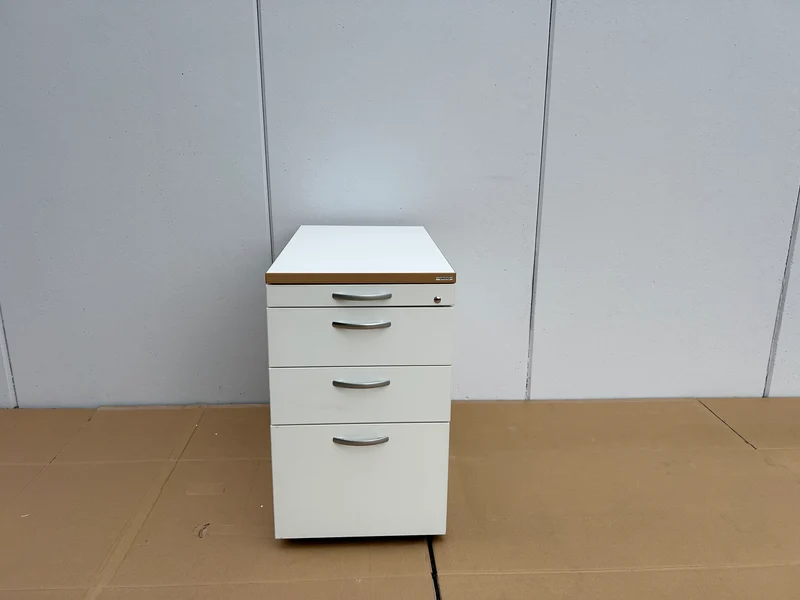 Vario Standcontainer Weiß/Buche
