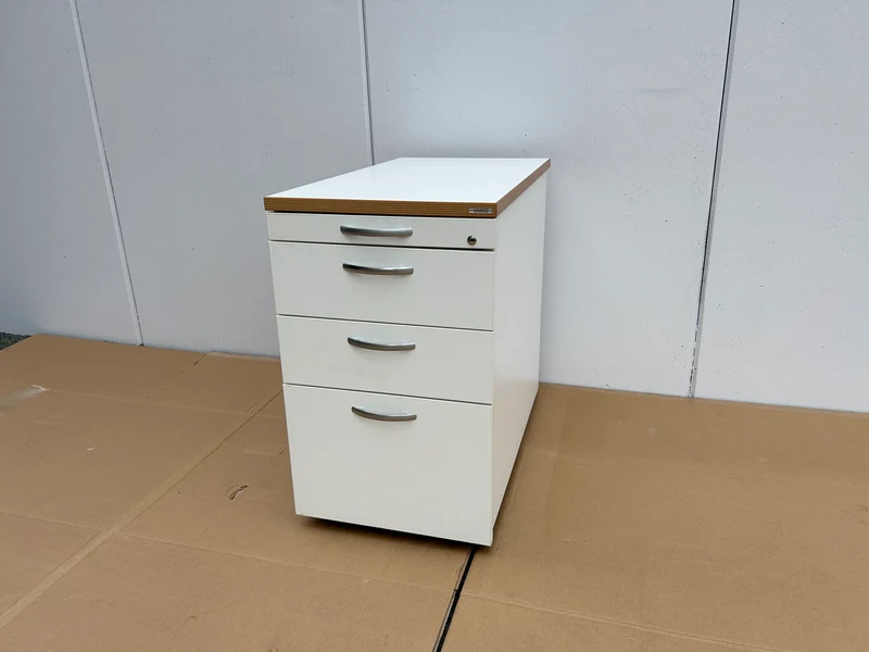 Vario Standcontainer Weiß/Buche