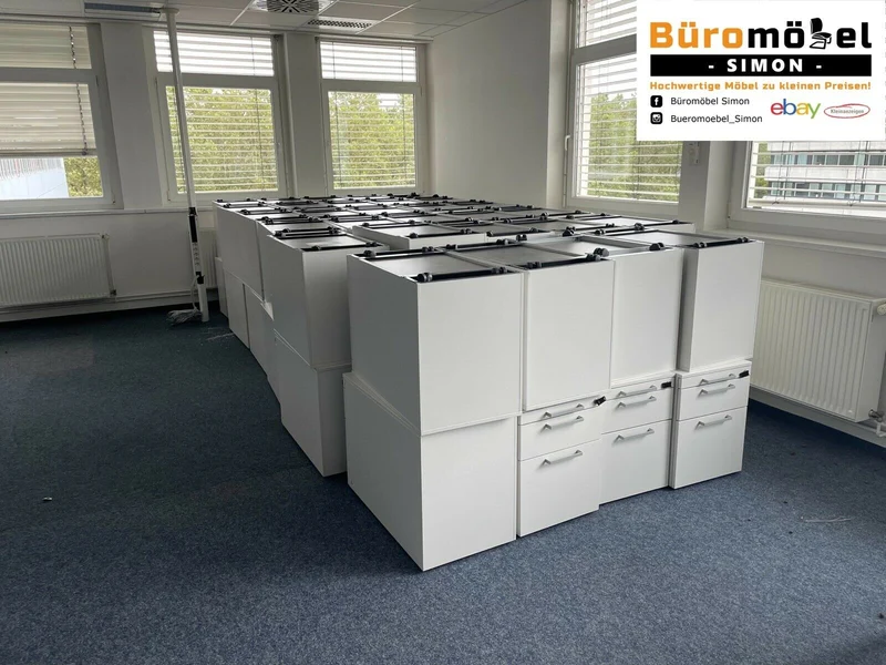 Steelcase Rollcontainer Weiß
