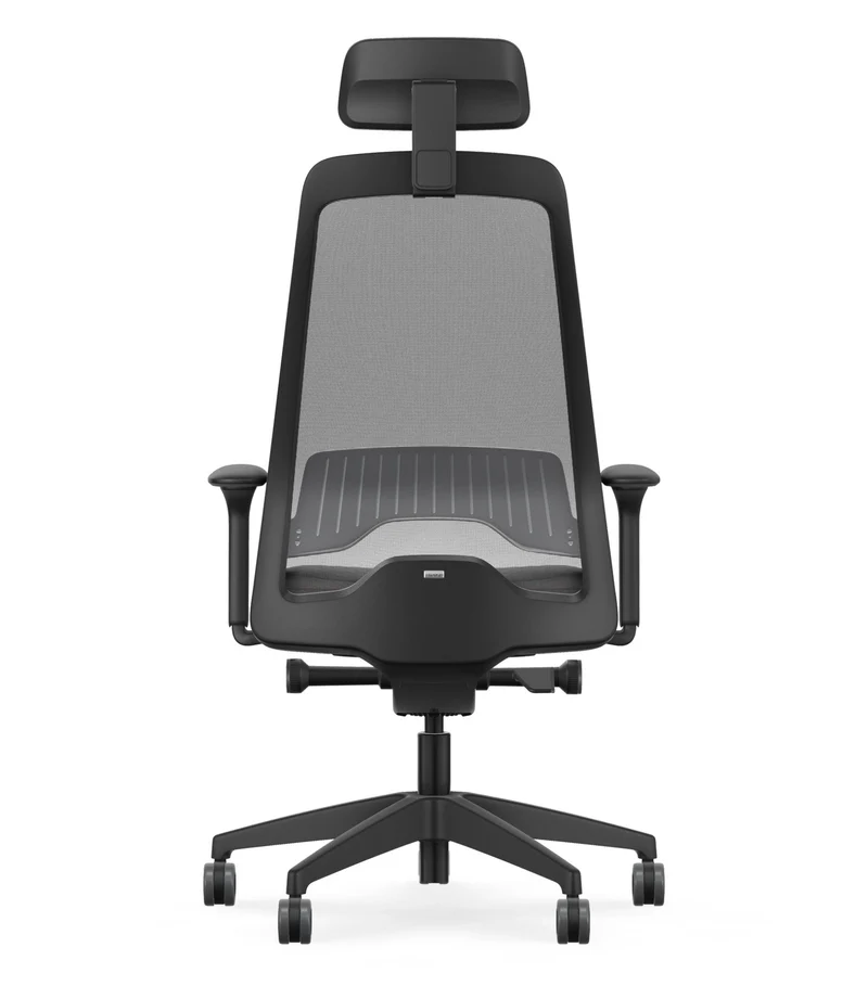 Interstuhl Every Select Plus EV 268 Bürostuhl Schwarz – verstellbare Flextech-Synchronmechanik und hohe Rückenlehne mit Kopfstütze