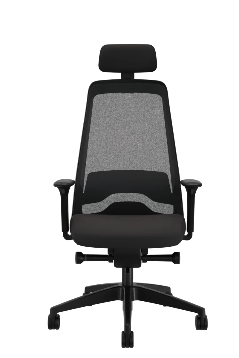 Interstuhl Every Select Plus EV 268 Bürostuhl Schwarz – verstellbare Flextech-Synchronmechanik und hohe Rückenlehne mit Kopfstütze