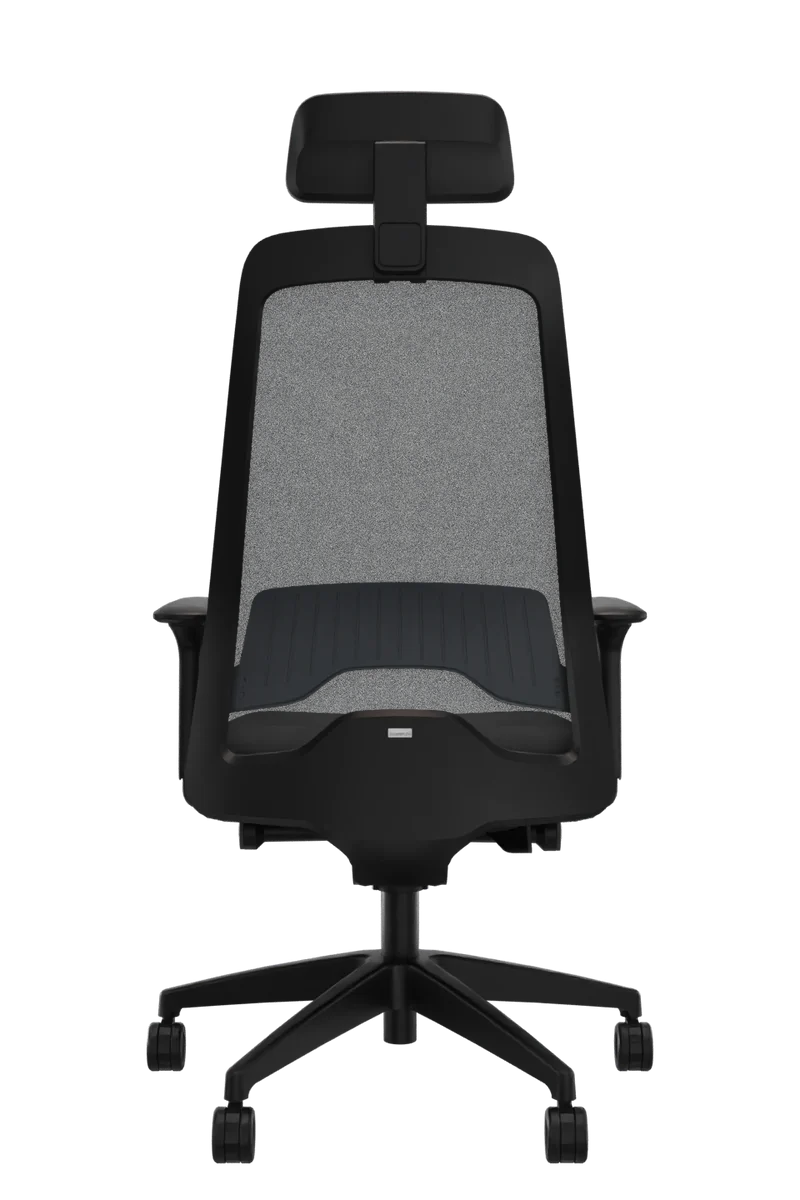 Interstuhl Every Select Plus EV 268 Bürostuhl Schwarz – verstellbare Flextech-Synchronmechanik und hohe Rückenlehne mit Kopfstütze