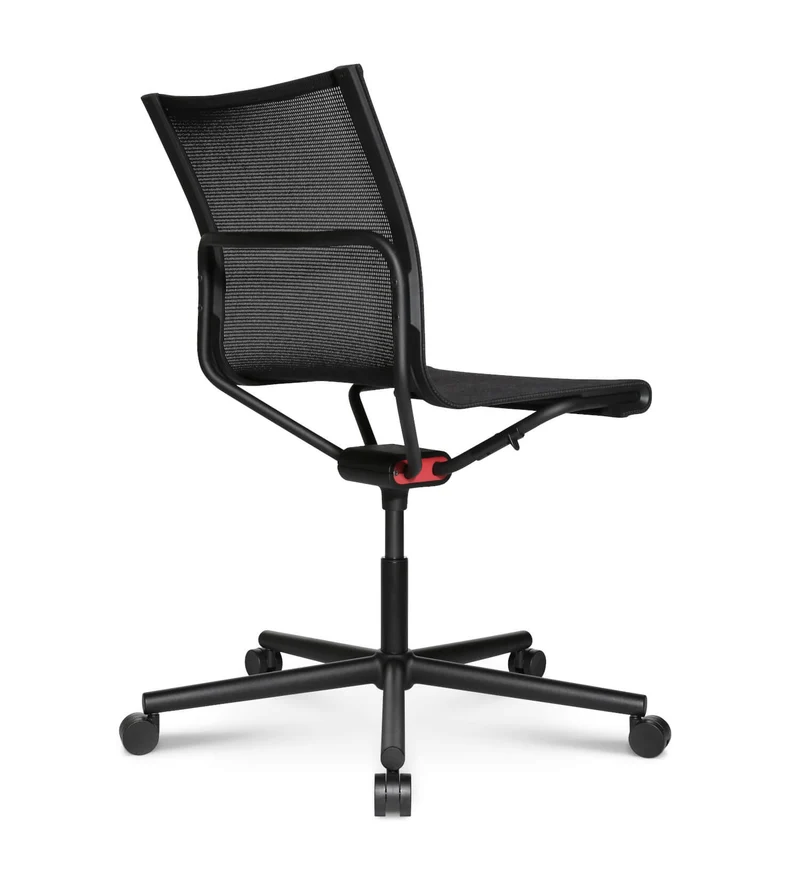 D1 Office Arbeitsstuhl Schwarz m. Rollen