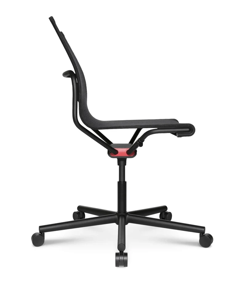 D1 Office Arbeitsstuhl Schwarz m. Rollen