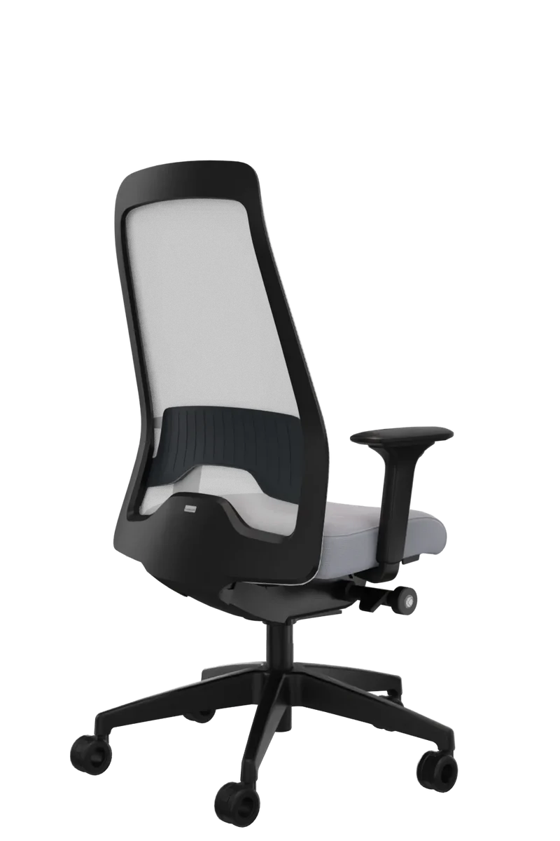 Interstuhl Every Select Plus EV 267 Bürostuhl Grauweiss – verstellbare Flextech-Synchronmechanik und hohe Rückenlehne