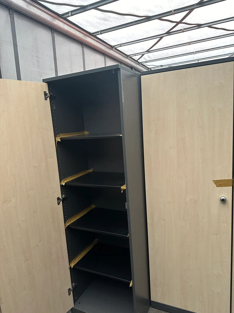 5OH Wandschrank in Ahorn/Anthrazit
