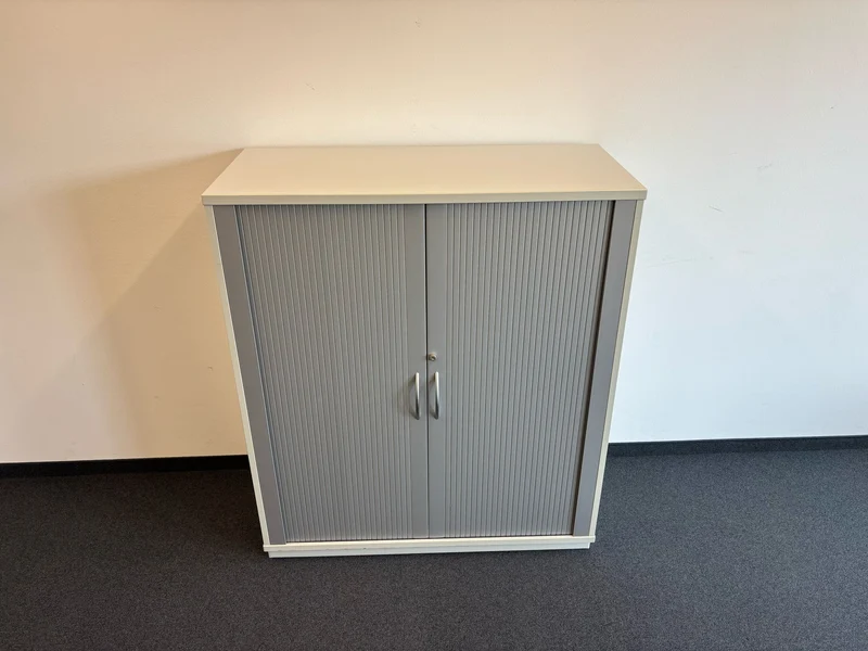 Sideboard Silber / Weiß