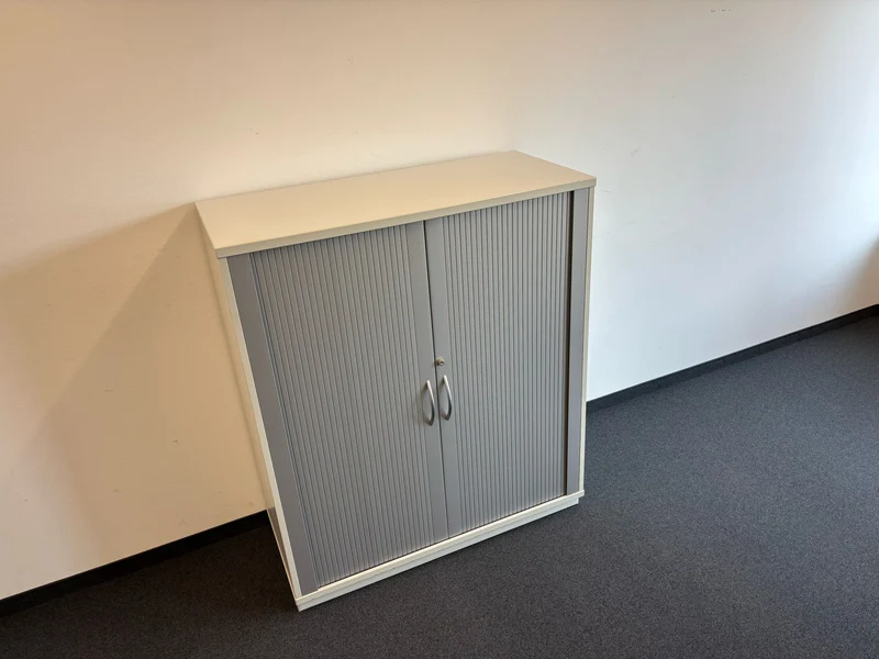 Sideboard Silber / Weiß