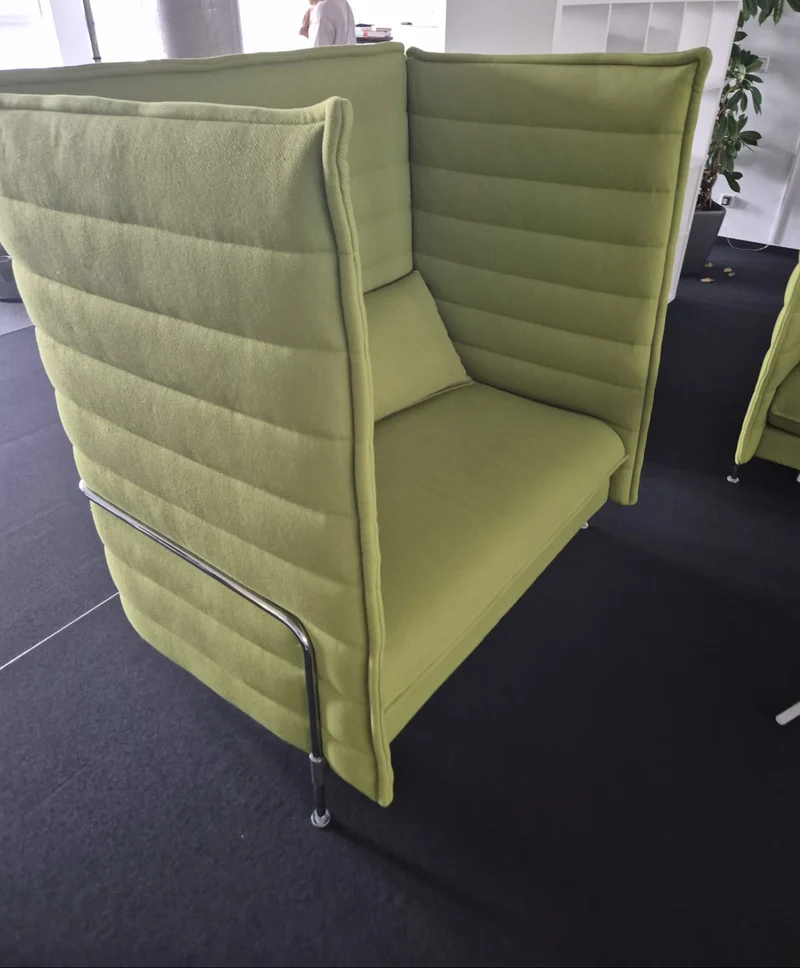 Vitra Alcove Highback Sofa Love Seat Grün