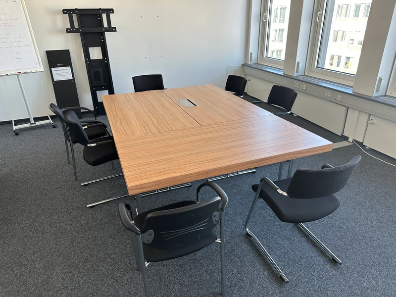 Konferenztisch Klapptisch Nussbaum