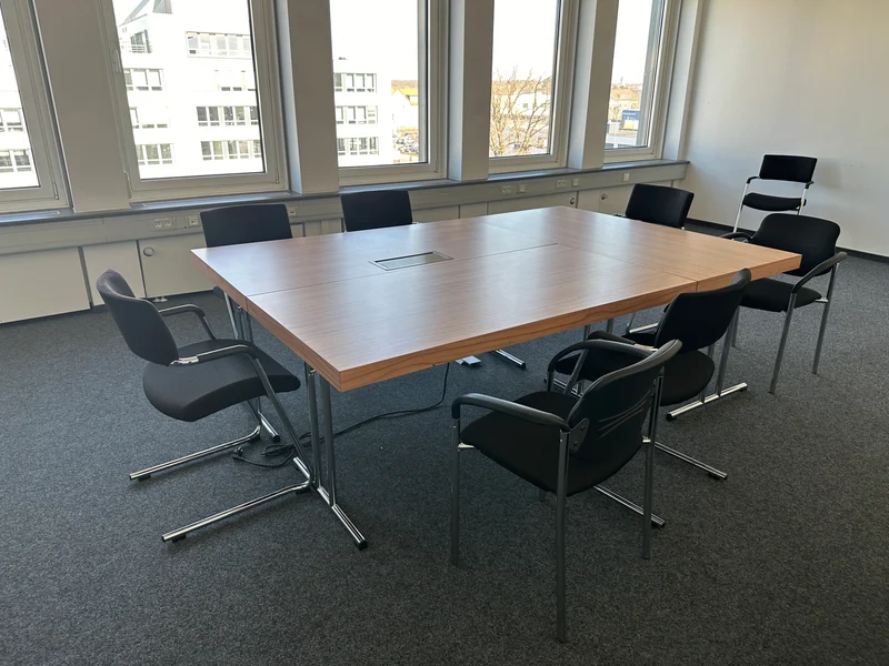 Konferenztisch Klapptisch Nussbaum