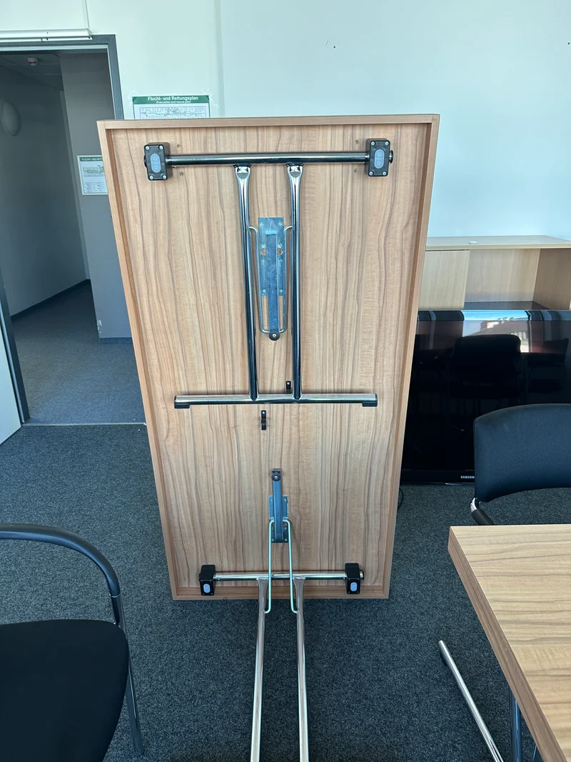 Konferenztisch Klapptisch Nussbaum