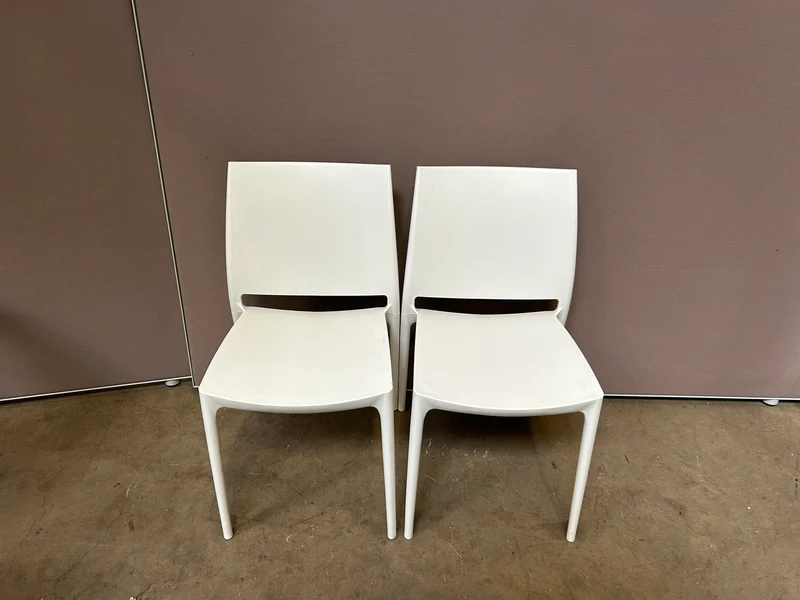 Konferenzstuhl Weiß/Orange