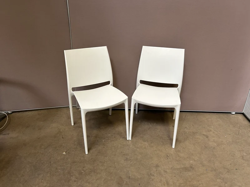 Konferenzstuhl Weiß/Orange