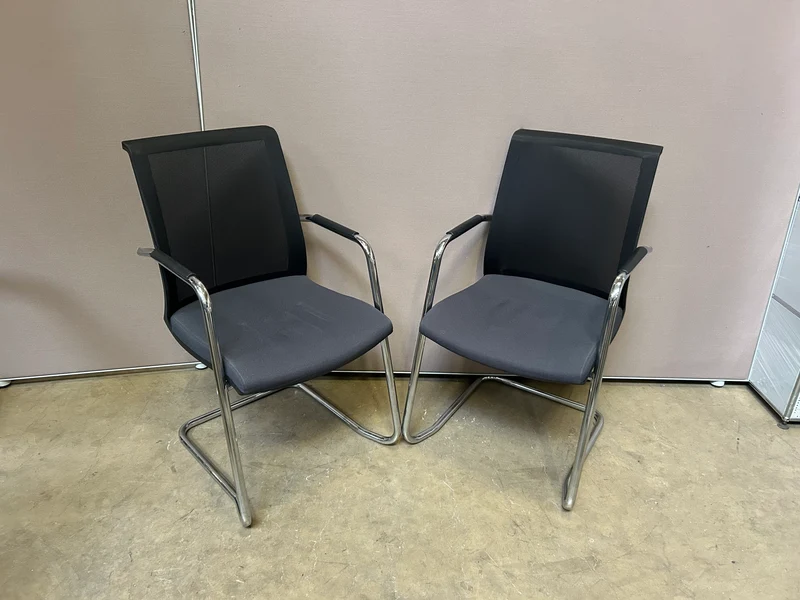 Konferenzstuhl Schwarz/Anthrazit