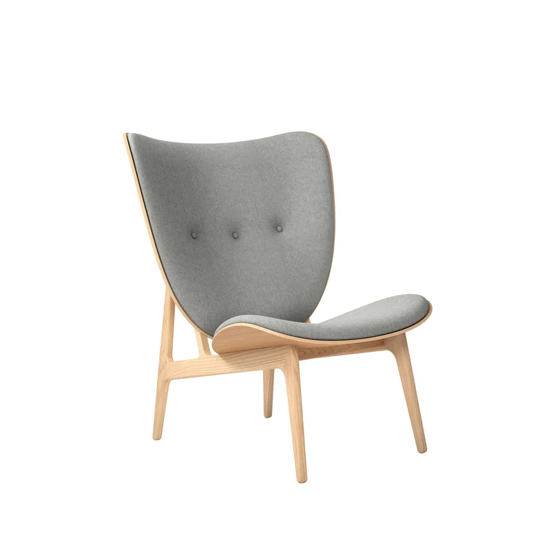 Elephant Chair in Light Grey Wool - 2 only