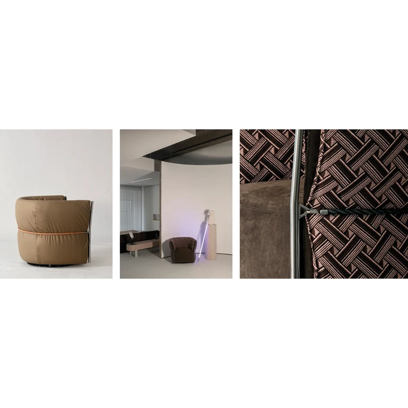 Belt Swivel Armchair