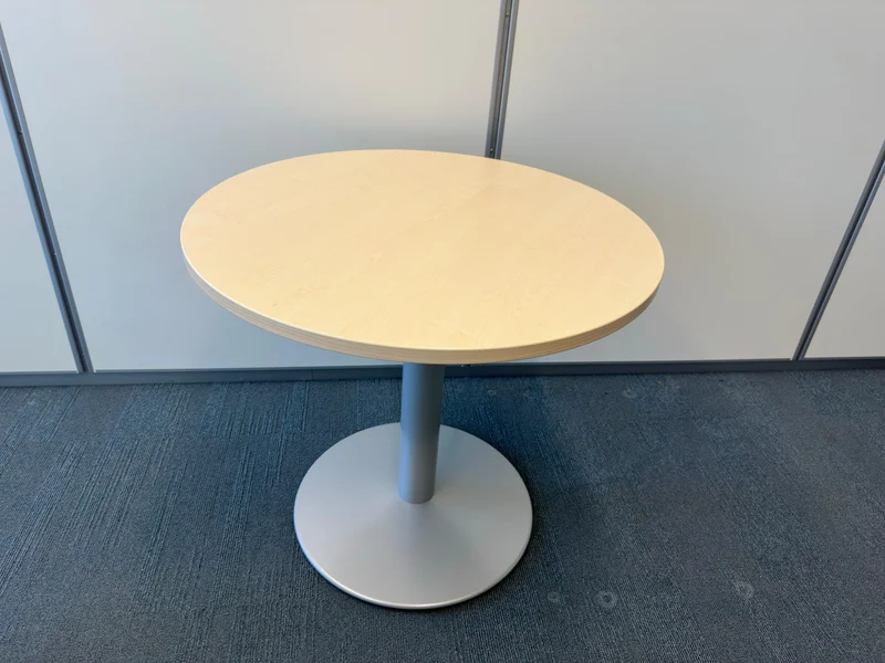 König & Neurath Konferenztisch rund Grau / Ahorn