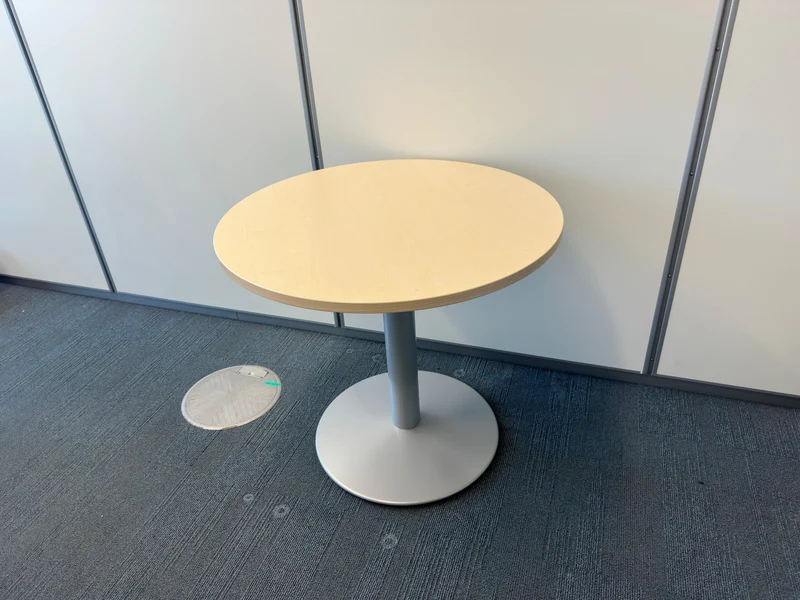 König & Neurath Konferenztisch rund Grau / Ahorn