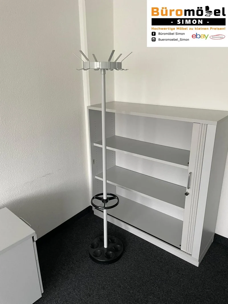 Rösch elektrisch höhenverstellbarer Schreibtisch Lichtgrau 160 x 80 cm