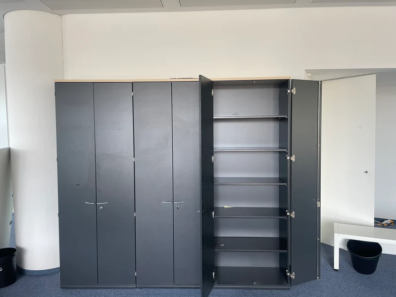 König & Neurath Wandschrank Ahorn/Anthrazit 6 OH