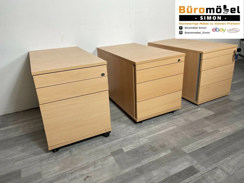König & Neurath Rollcontainer Buche
