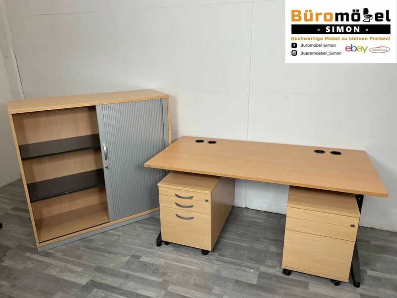 König & Neurath Rollcontainer Buche