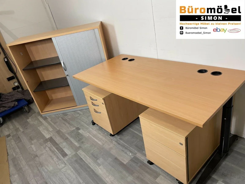 König & Neurath Rollcontainer Buche