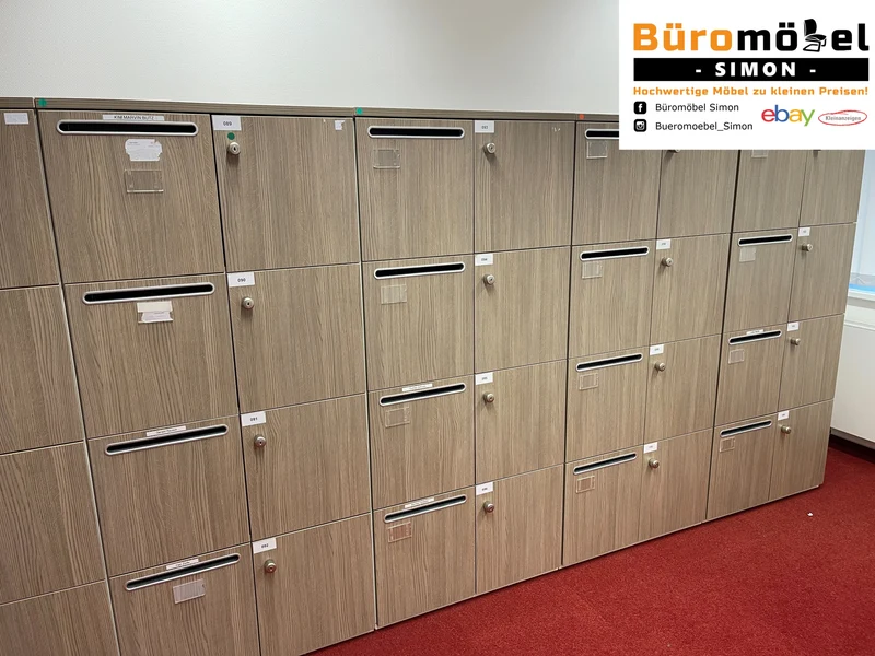 König Neurath Wertfachschrank Schließfachschrank Akazie