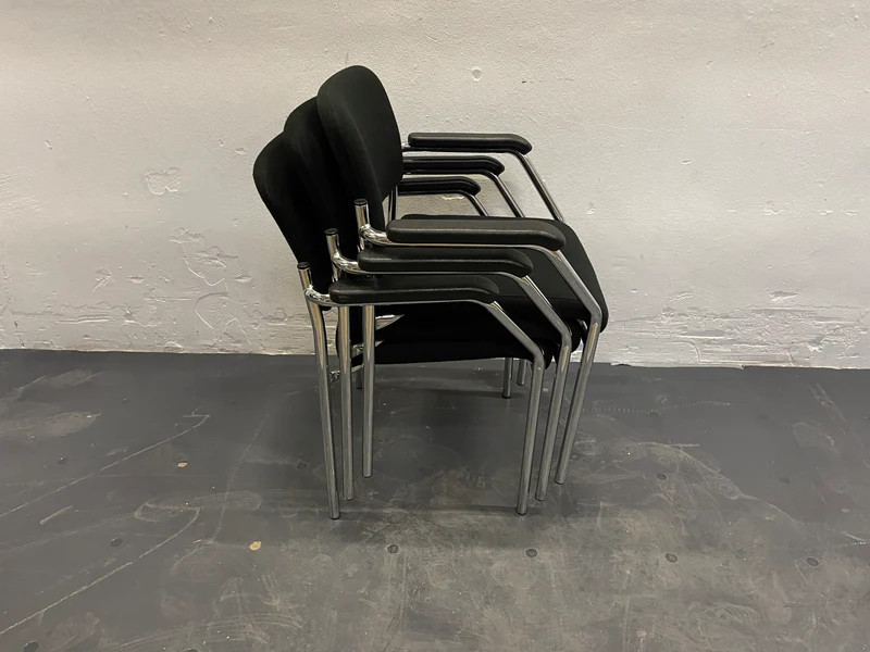 Malscher Sitzmöbel Konferenzstuhl Schwarz