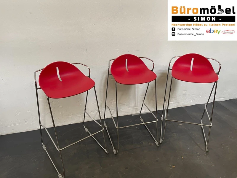 Stehhocker Barhocker Rot