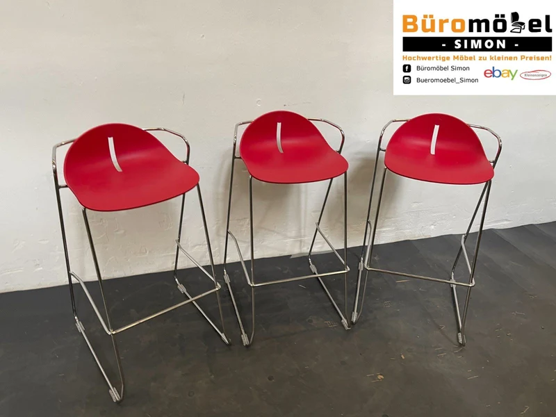 Stehhocker Barhocker Rot