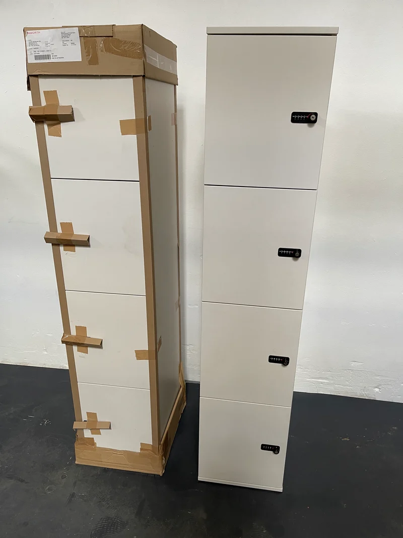 Haworth Schließfachschrank Weiß