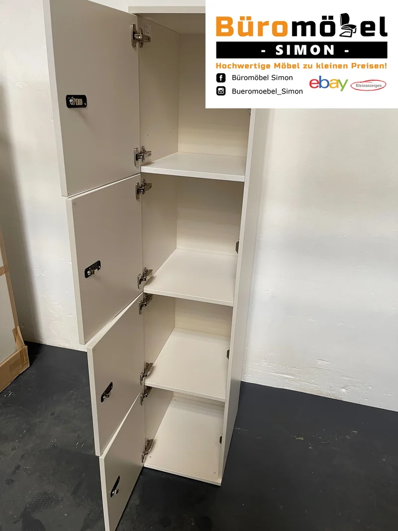 Haworth Schließfachschrank Weiß