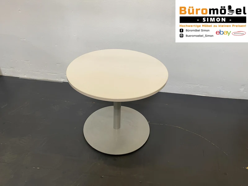 Steelcase runder Konferenztisch Weiß