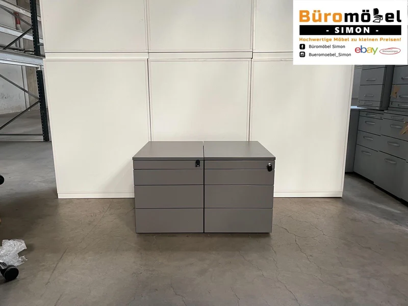 VS Rollcontainer Anthrazit ohne Griff