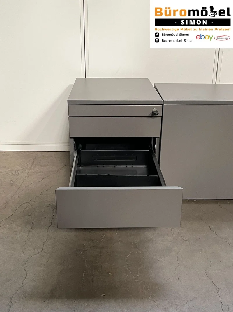 VS Rollcontainer Anthrazit ohne Griff