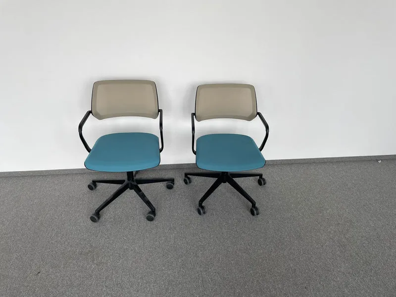 Steelcase Konferenzstuhl Blau/Grau