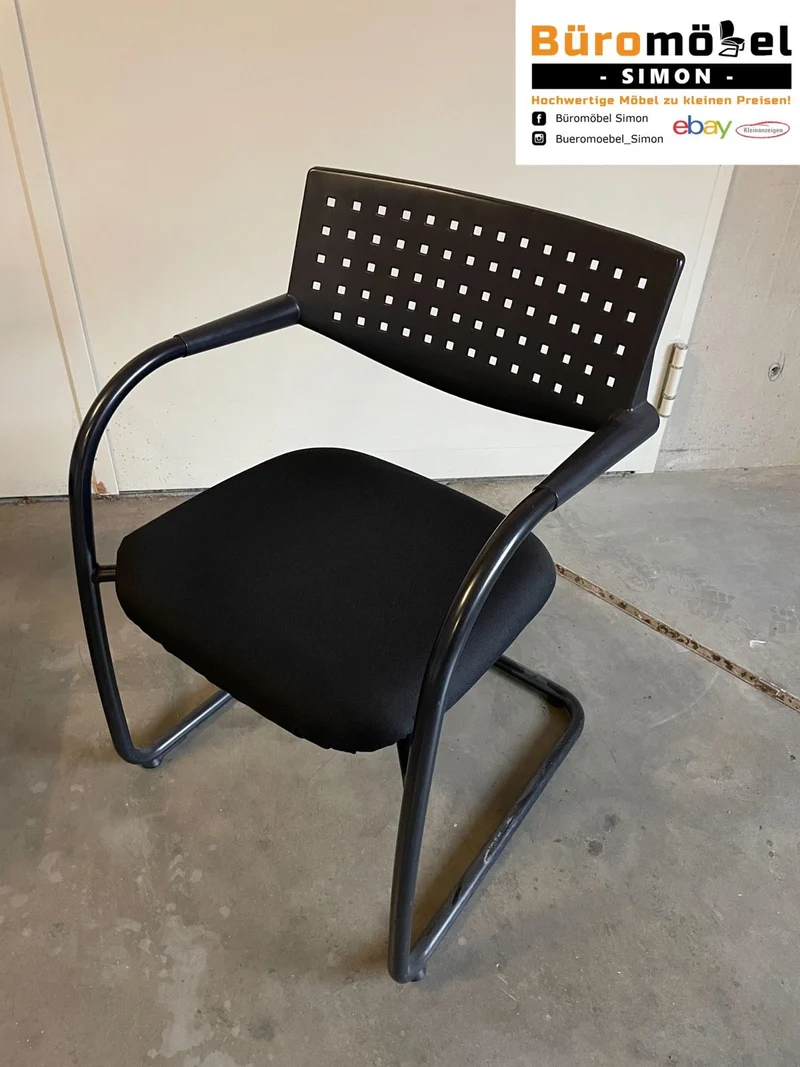 Vitra Visavis Konferenzstuhl Schwarz