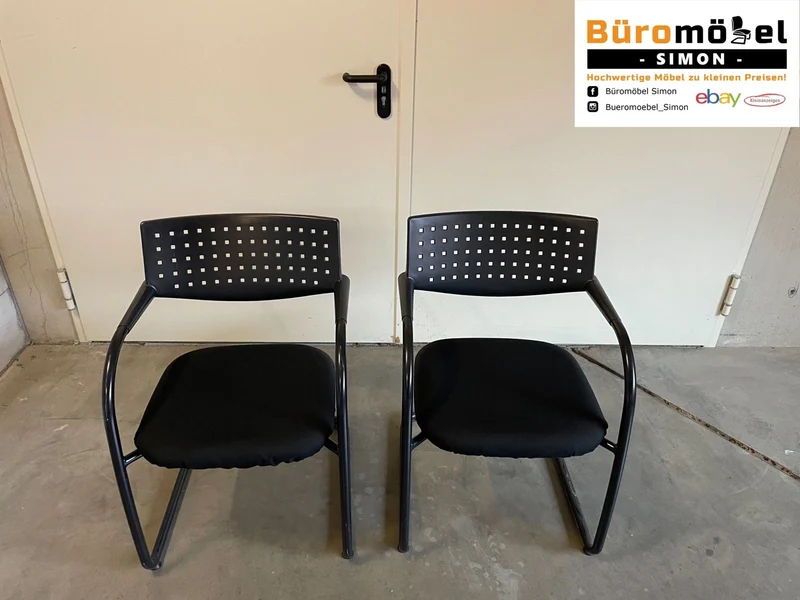 Vitra Visavis Konferenzstuhl Schwarz