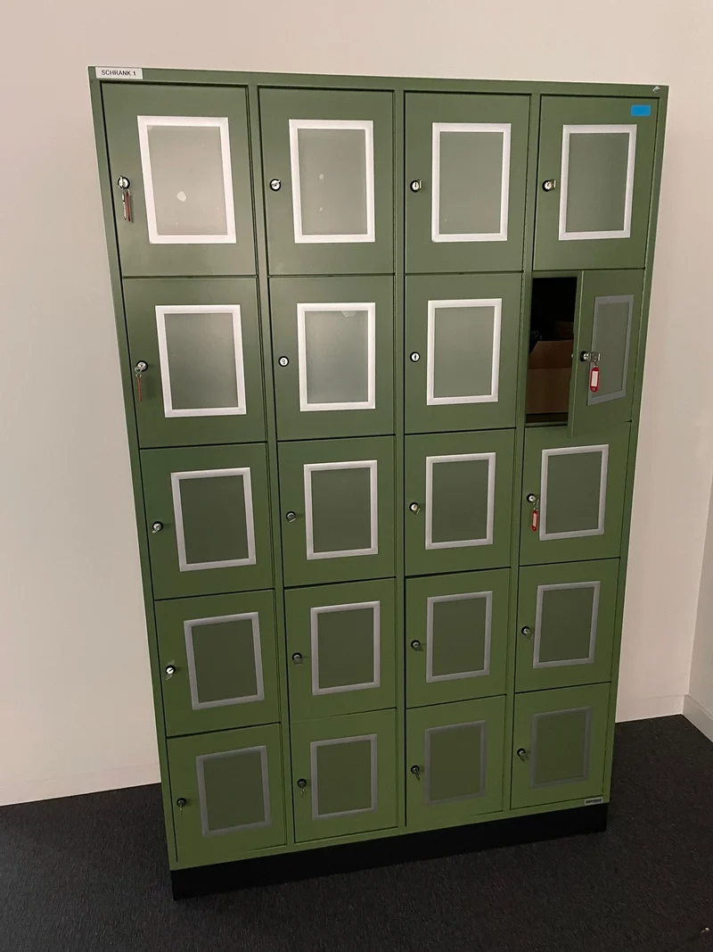 Spindschrank Grün