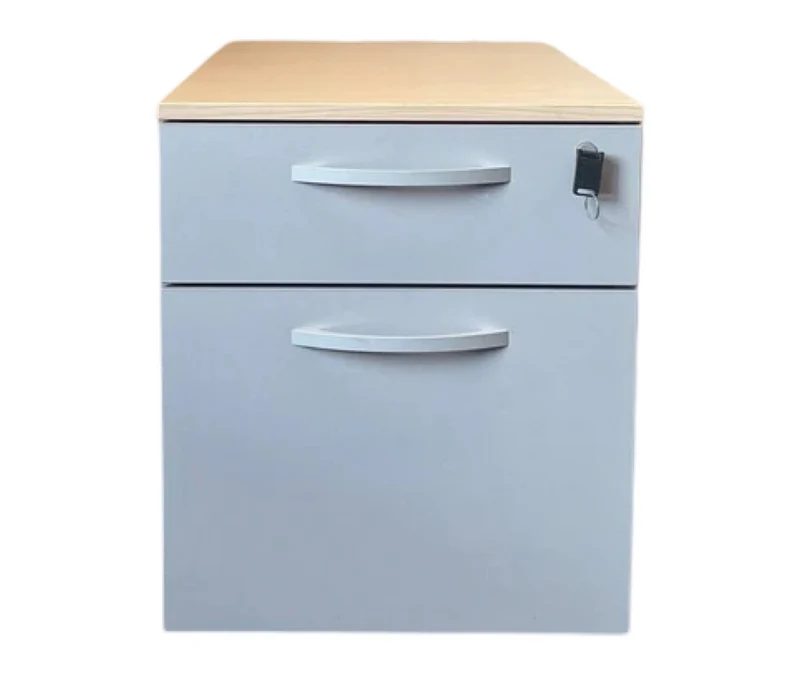 Steelcase Rollcontainer Ahorn/Silber