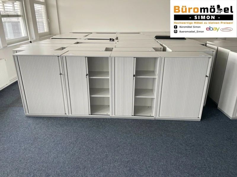 Steelcase Aktenschrank 3/4 OH Weiß