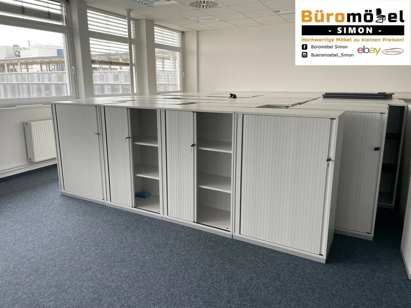 Steelcase Aktenschrank 3/4 OH Weiß
