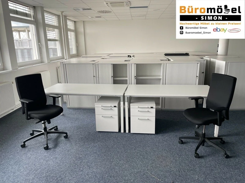 Steelcase Aktenschrank 3/4 OH Weiß