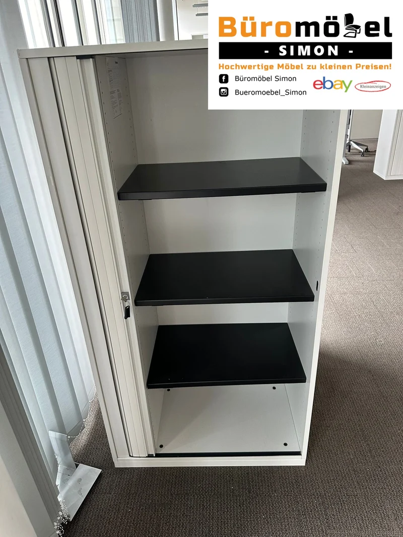 Steelcase Aktenschrank 3/4 OH Weiß